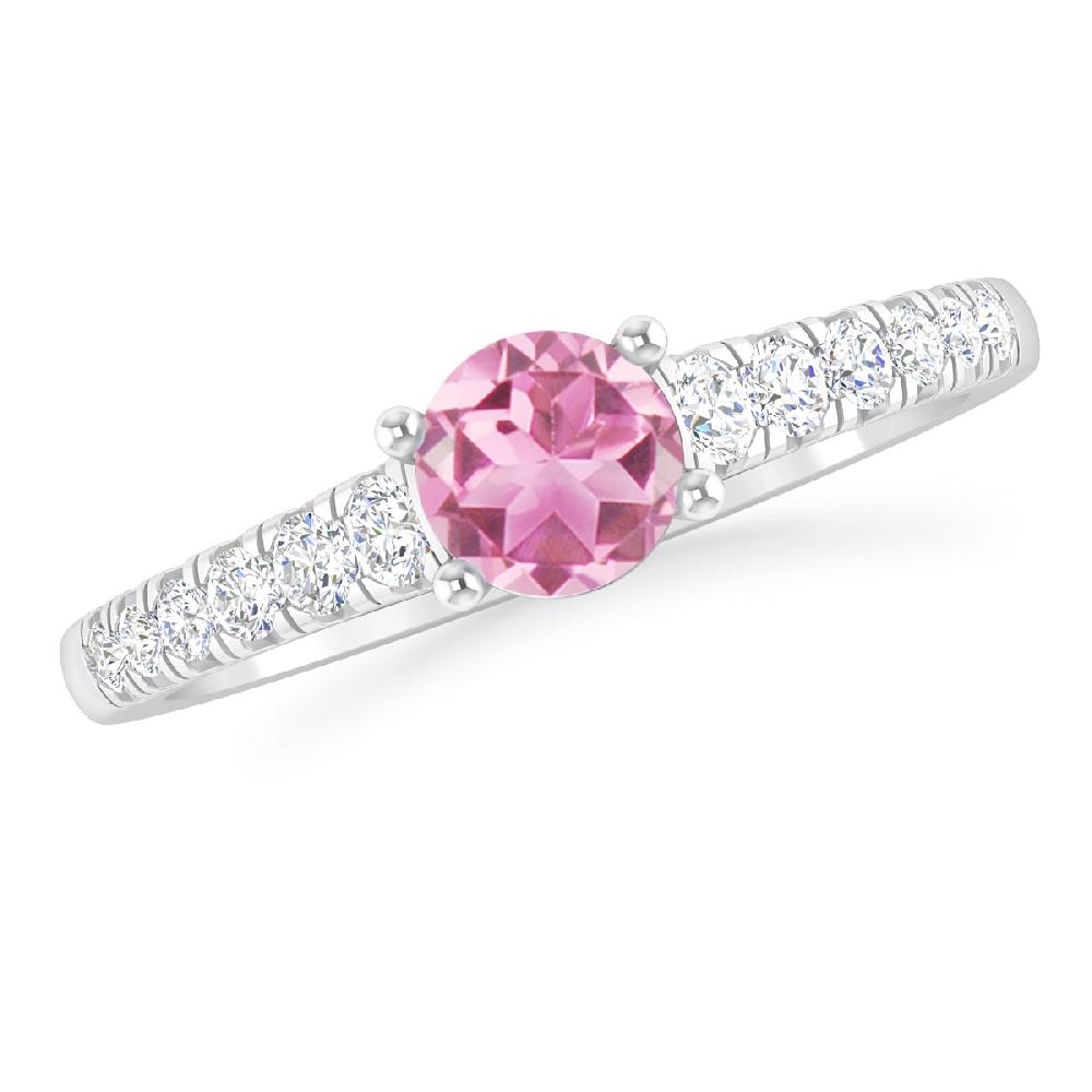 White Gold - Pink Tourmaline