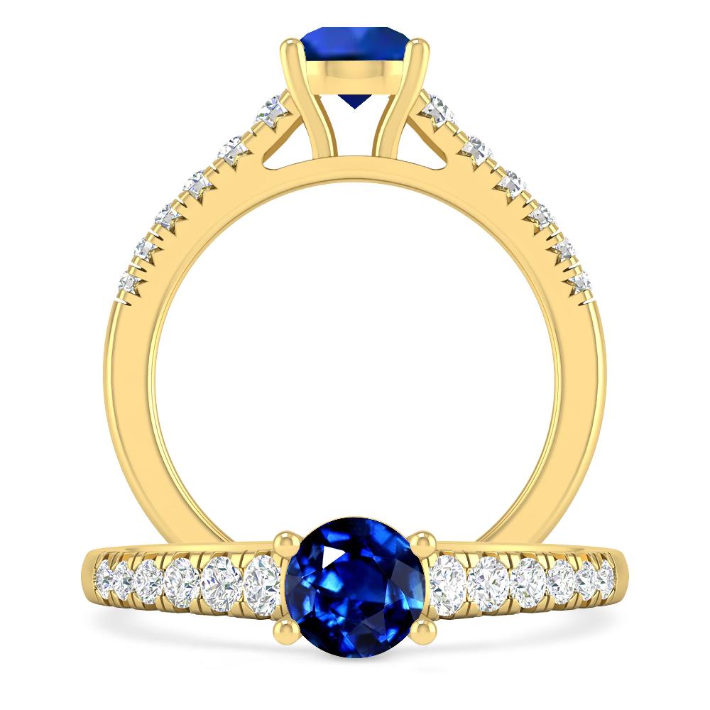 Yellow Gold - Sapphire