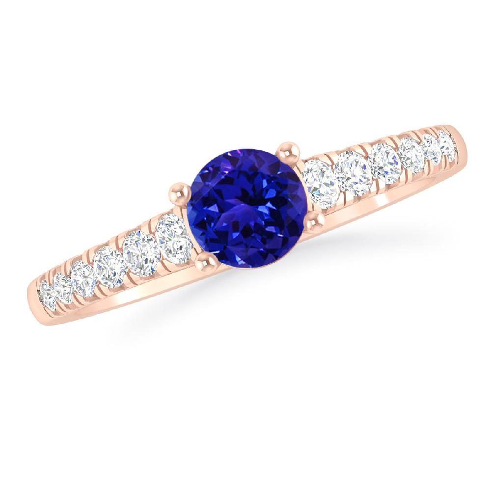 Rose Gold - Tanzanite