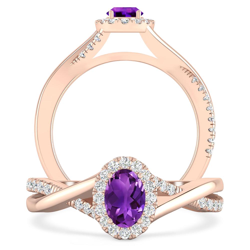 Rose Gold - Amethyst