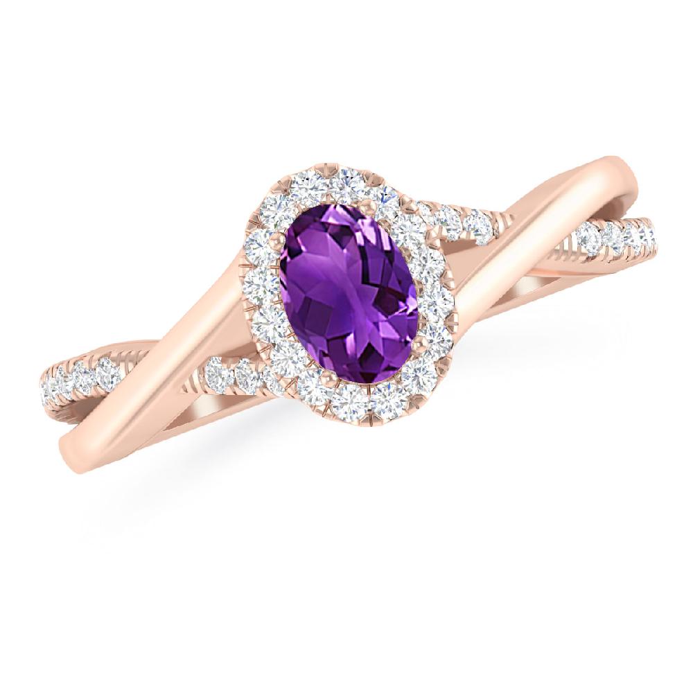 Rose Gold - Amethyst