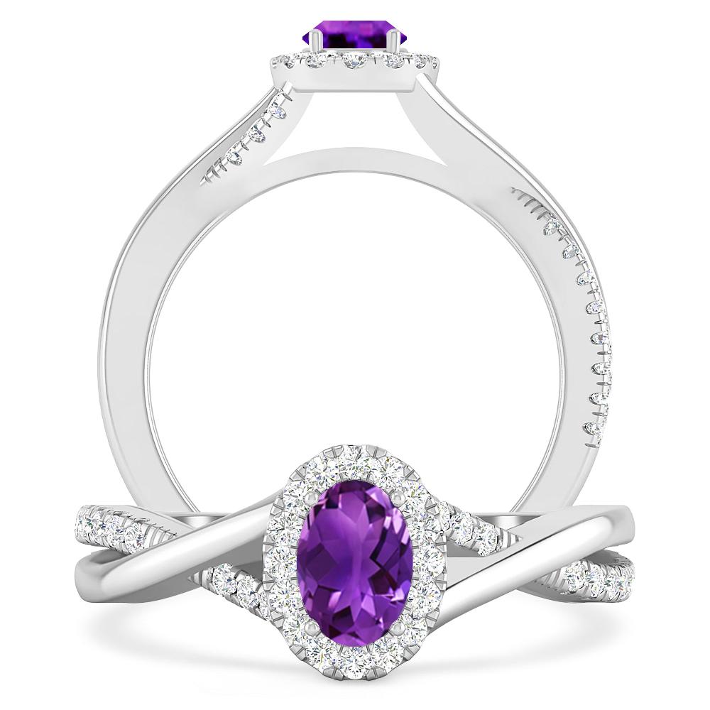 White Gold - Amethyst