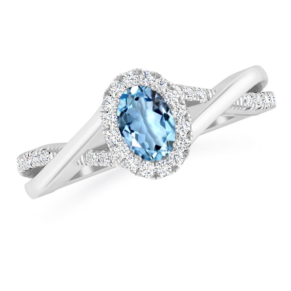 White Gold - Aquamarine