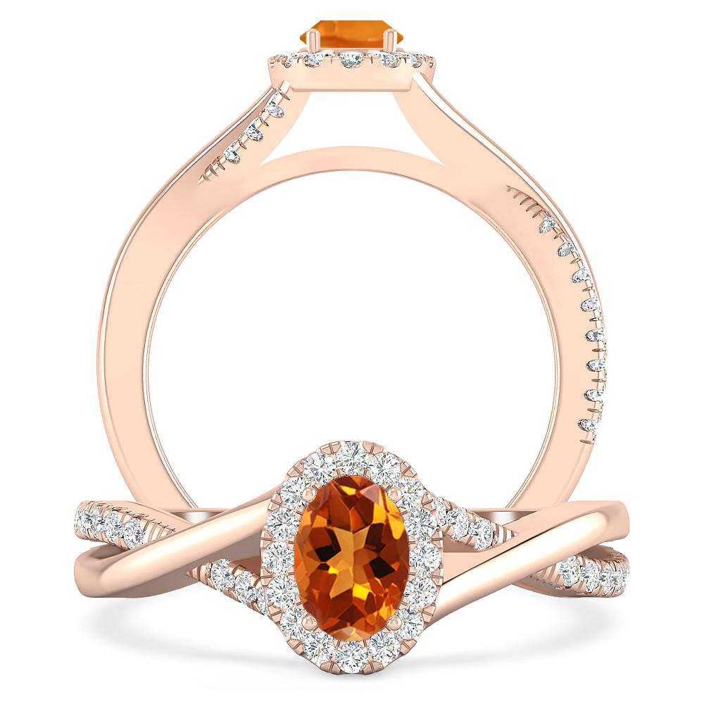 Rose Gold - Citrine