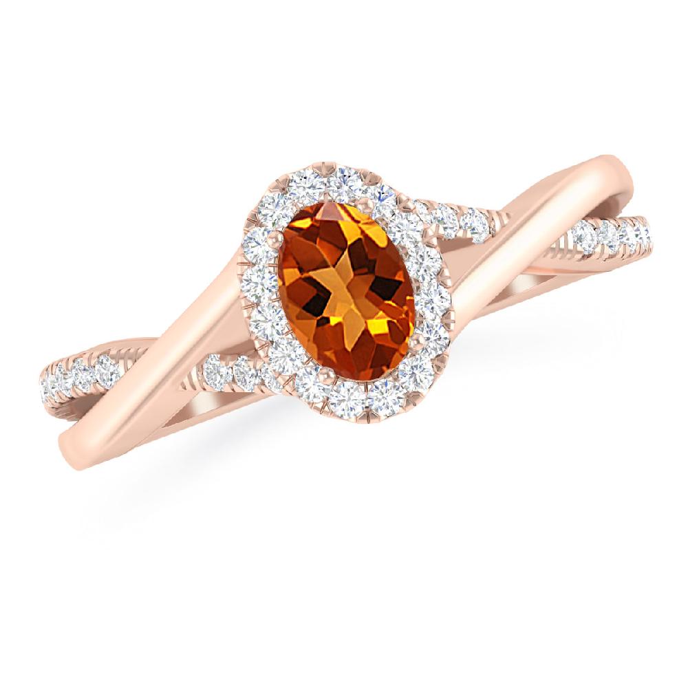 Rose Gold - Citrine