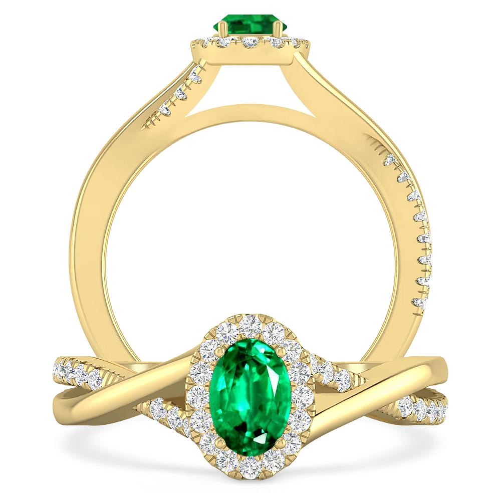 Yellow Gold - Emerald