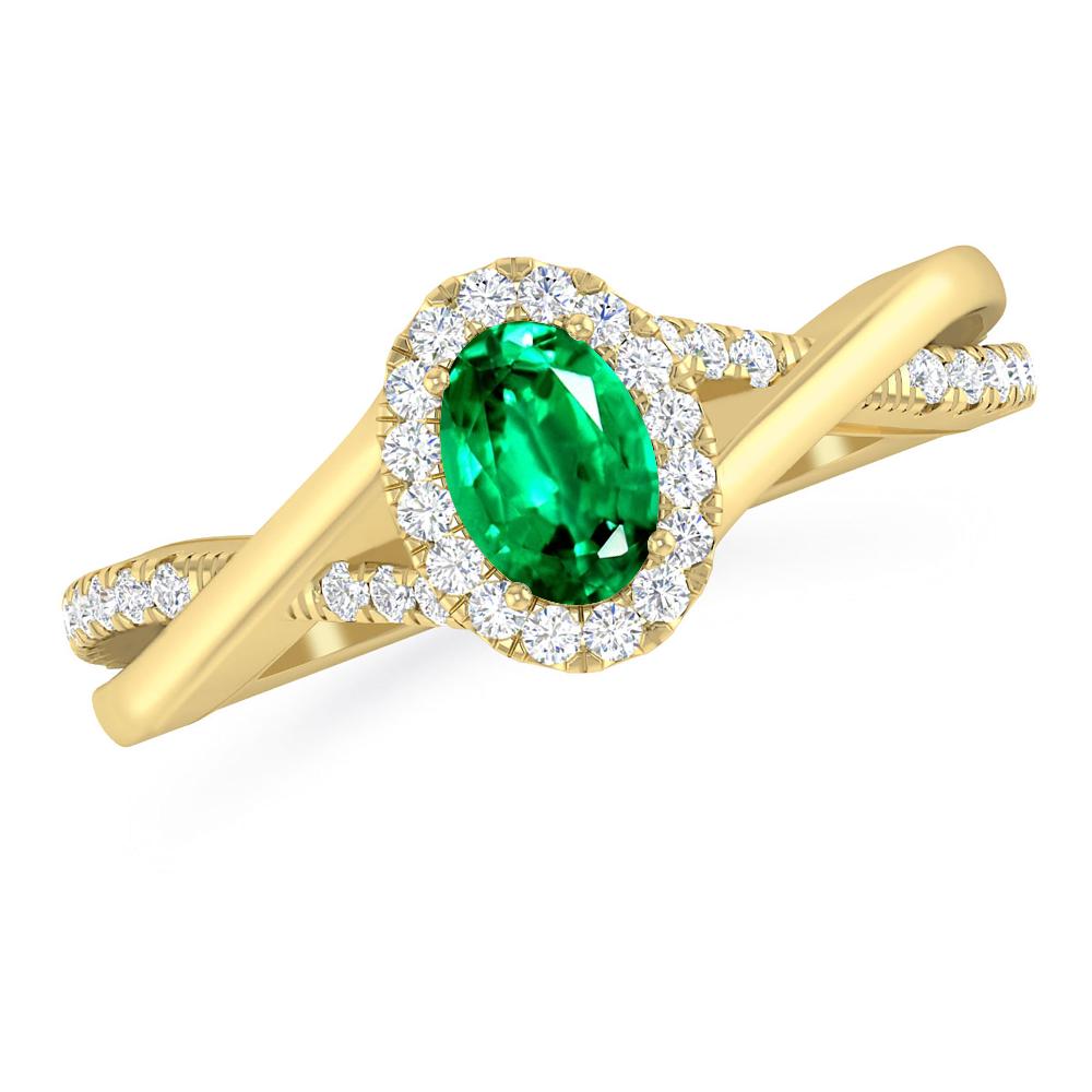 Yellow Gold - Emerald