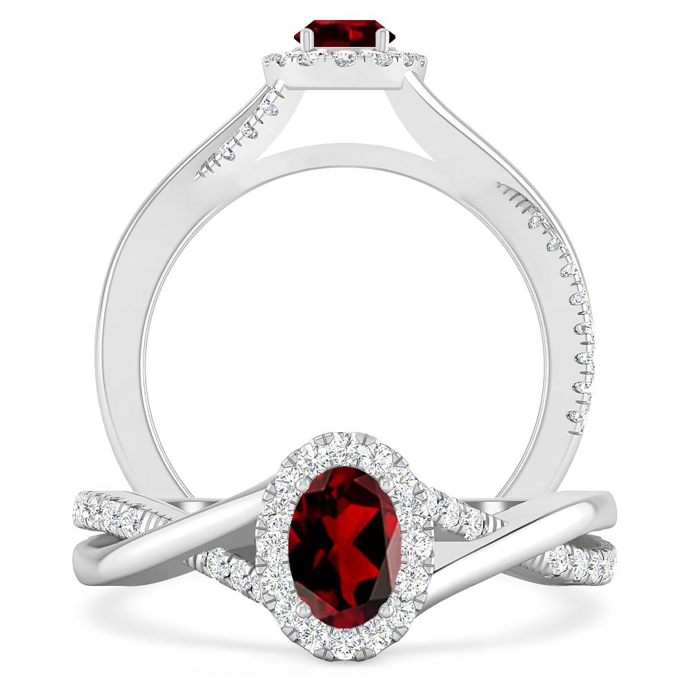 White Gold - Garnet