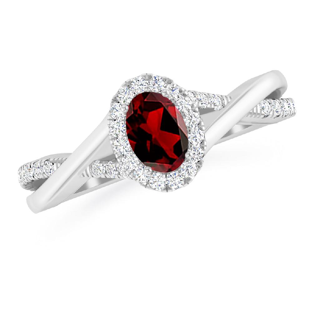 White Gold - Garnet