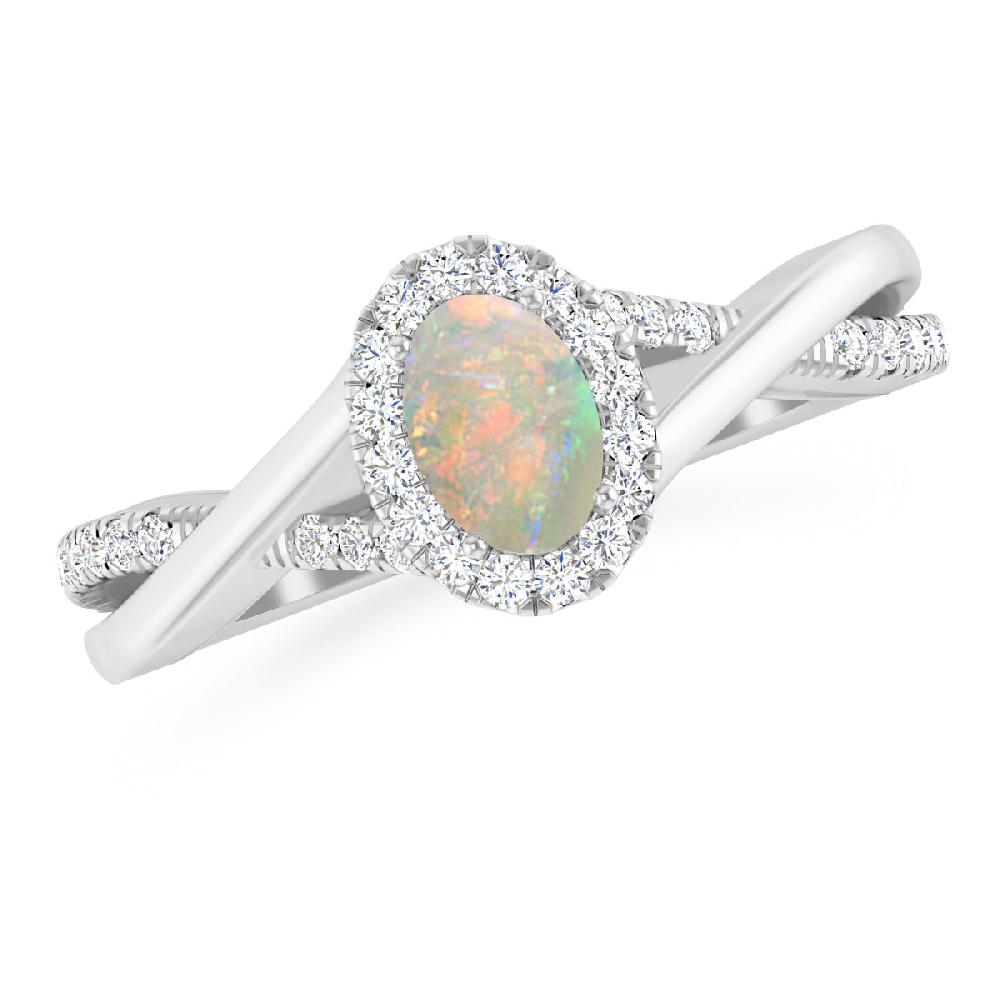 White Gold - Opal