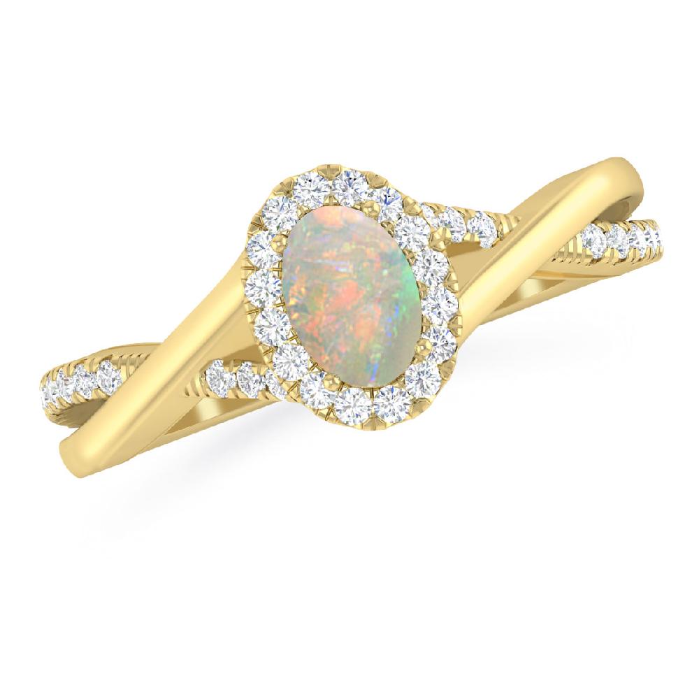 Yellow Gold - Opal