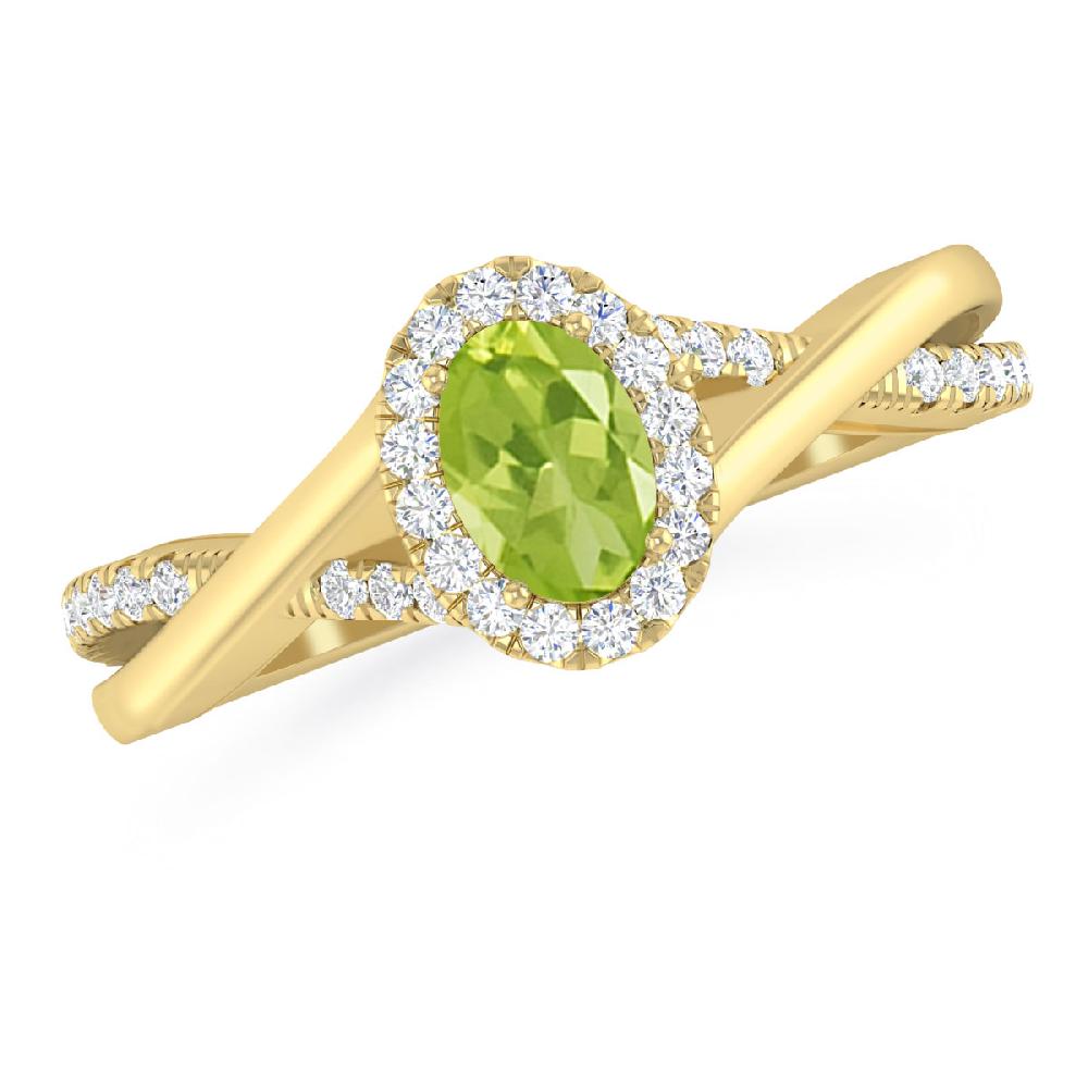 Yellow Gold - Peridot