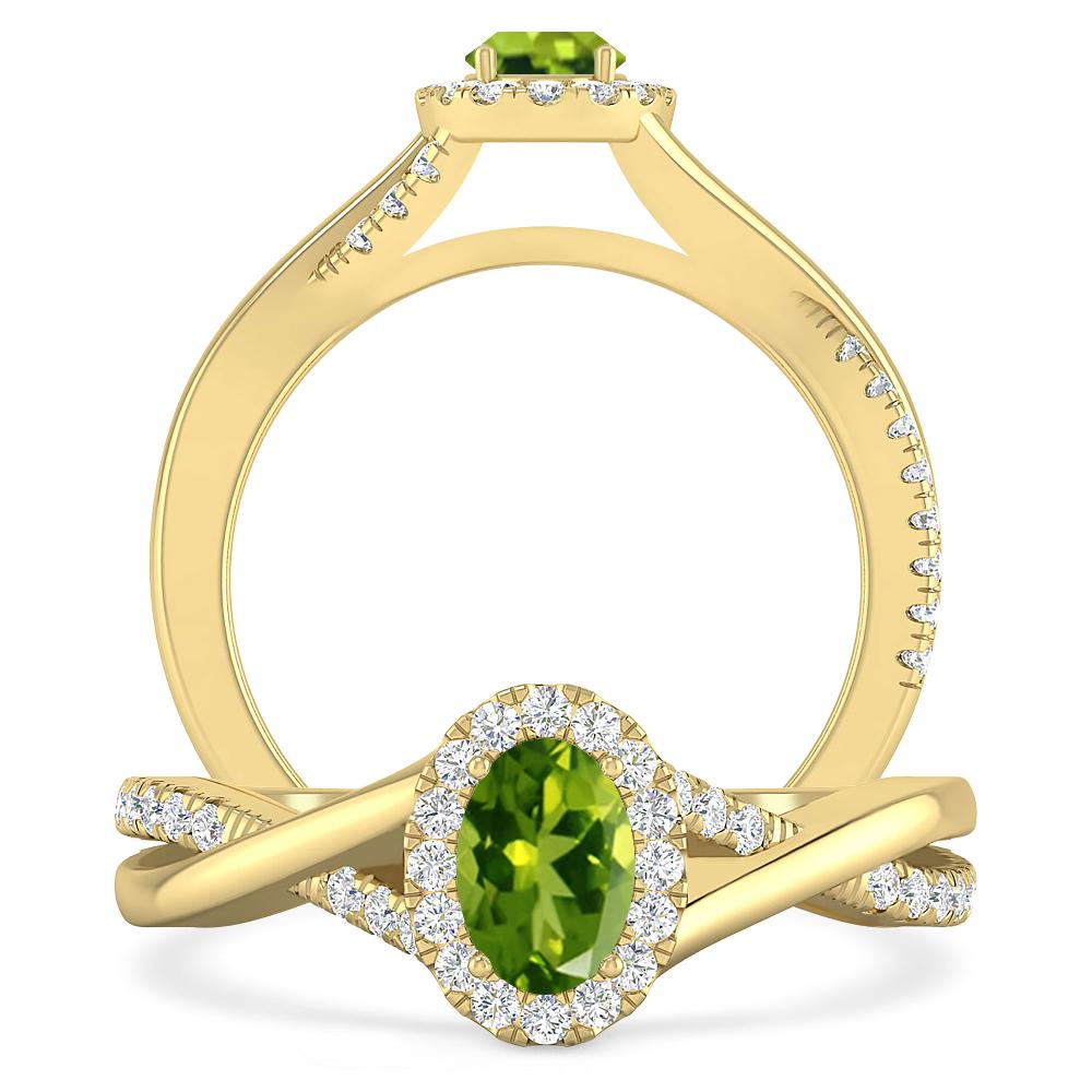 Yellow Gold - Peridot