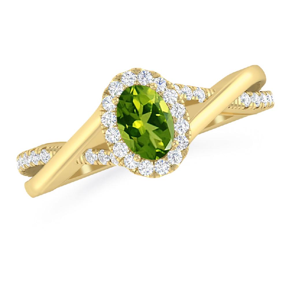 Yellow Gold - Peridot