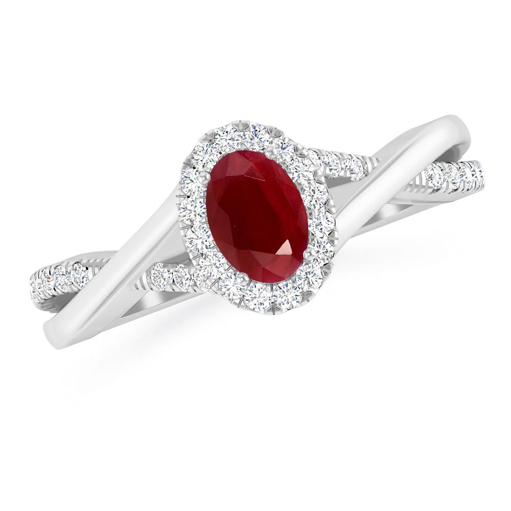 White Gold - Ruby