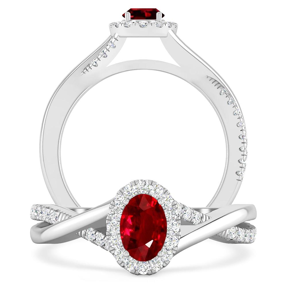 White Gold - Ruby