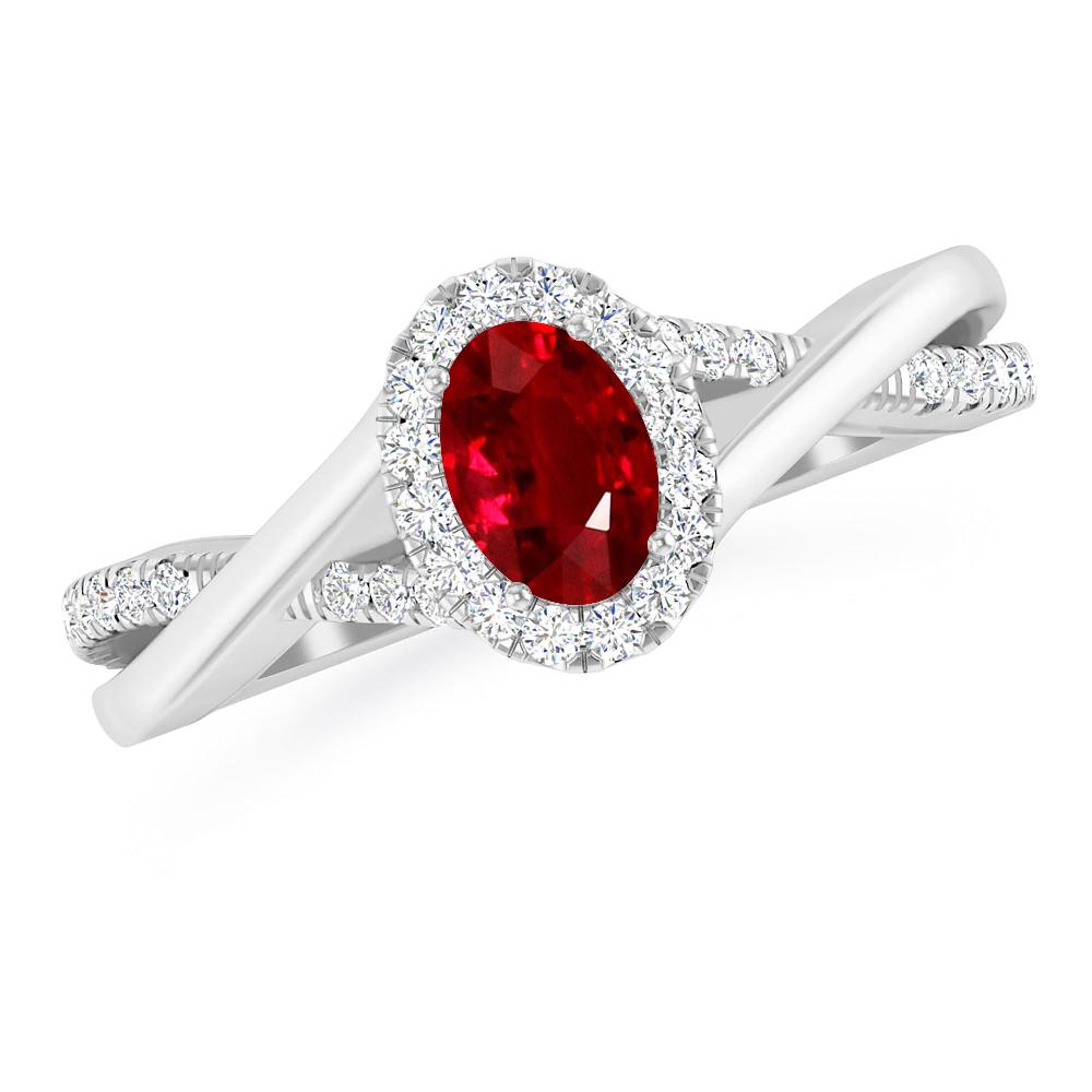 White Gold - Ruby