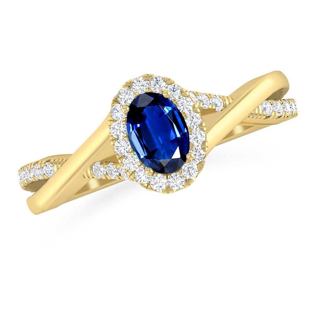 Yellow Gold - Sapphire