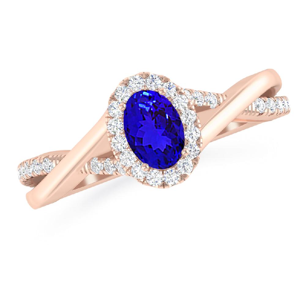 Rose Gold - Tanzanite