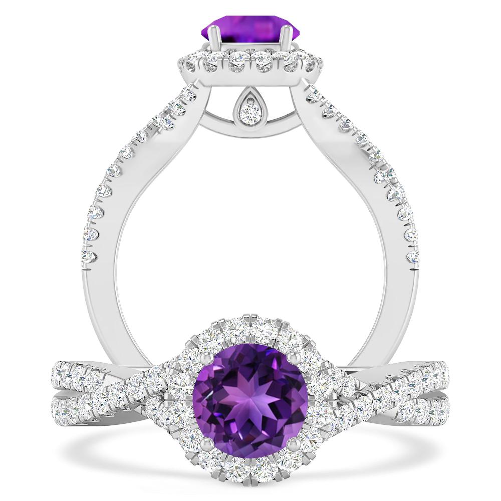 White Gold - Amethyst