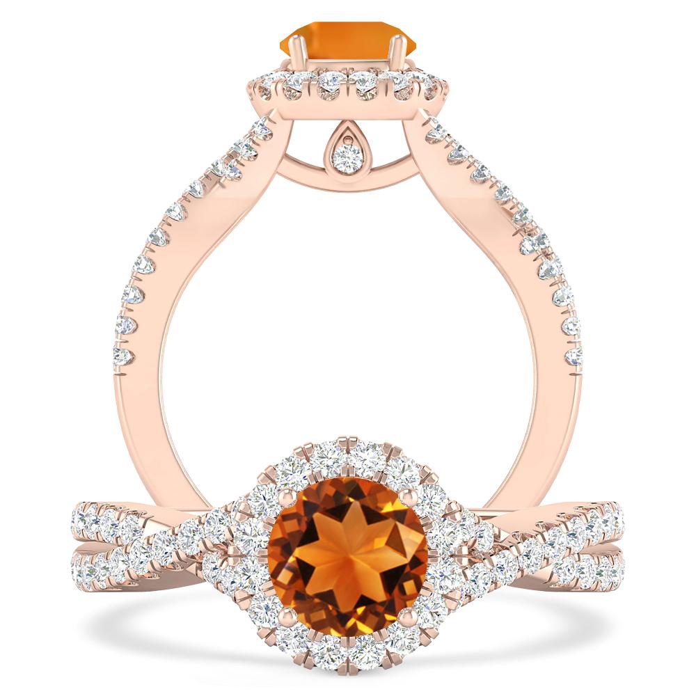 Rose Gold - Citrine