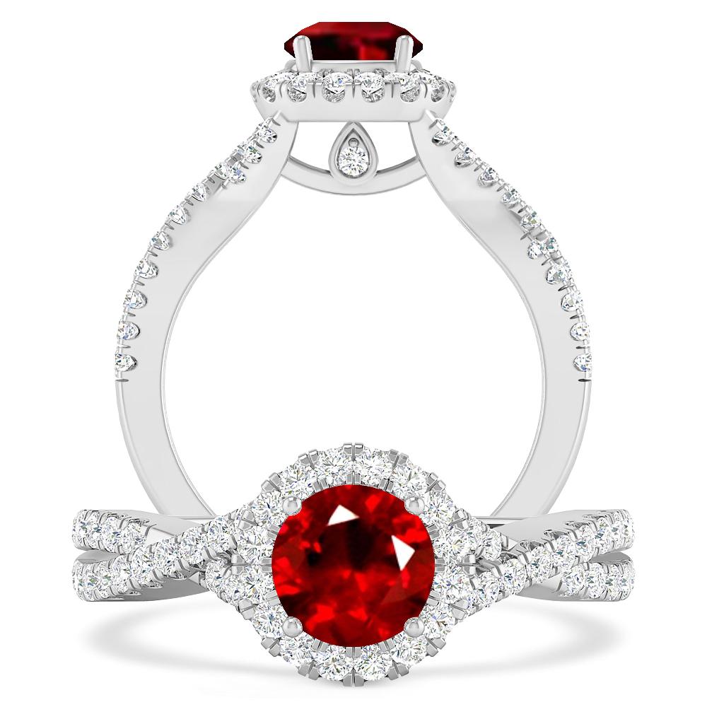 White Gold - Ruby