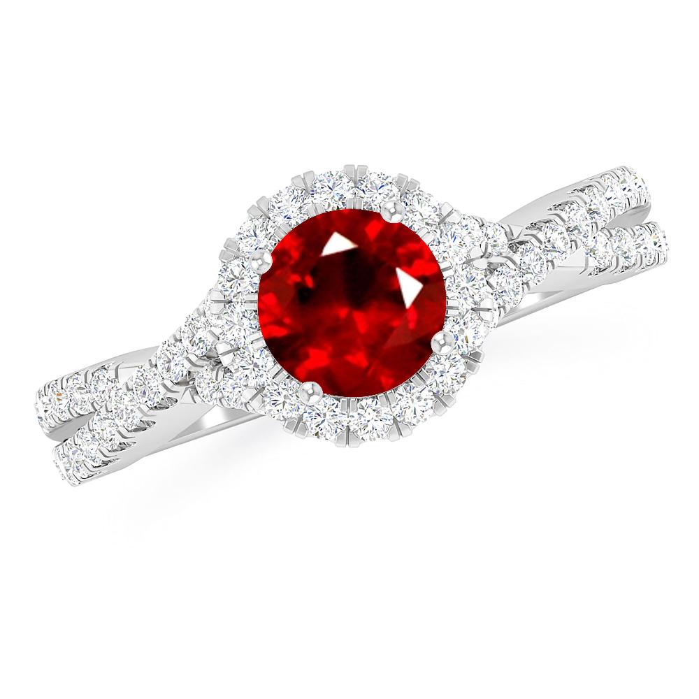 White Gold - Ruby