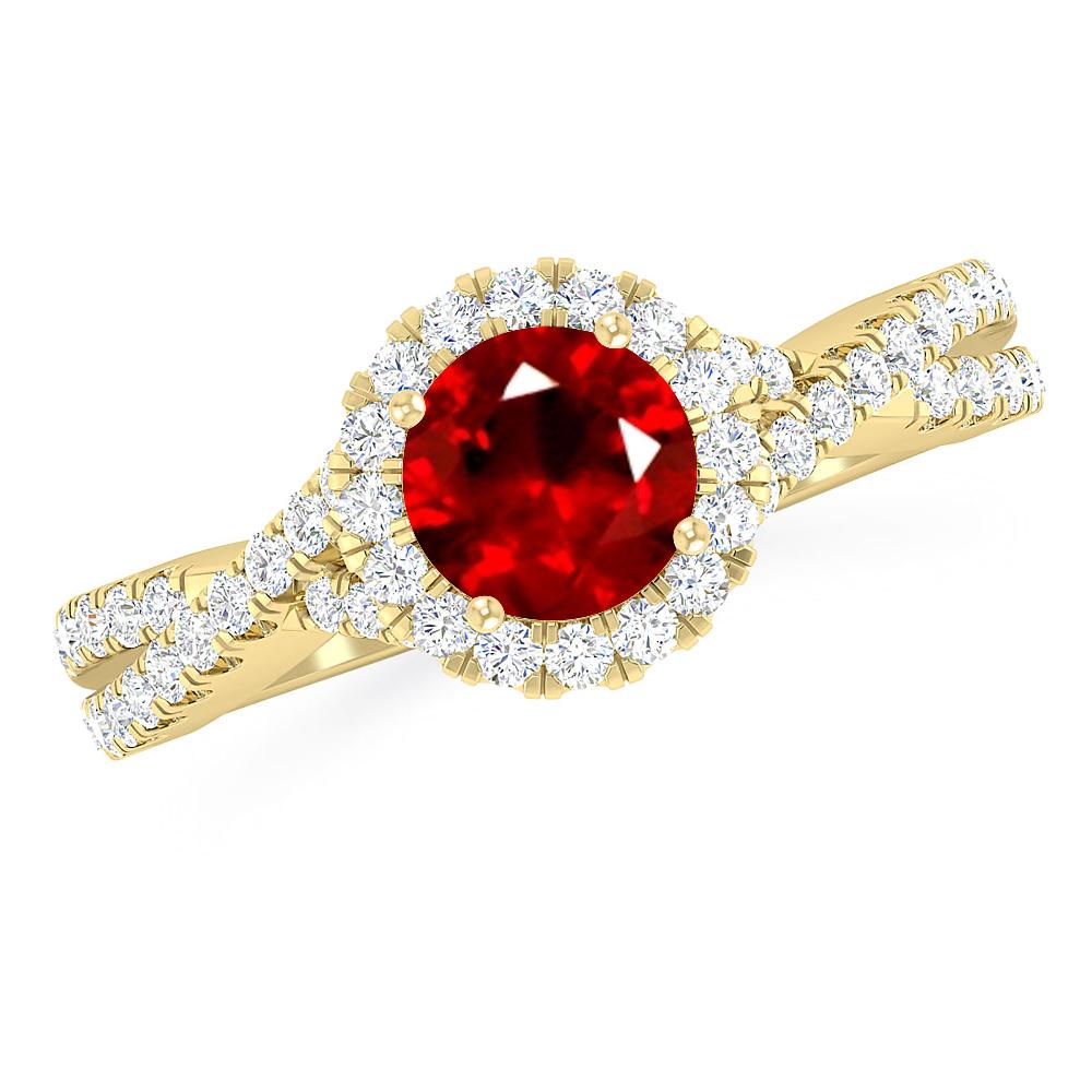 Yellow Gold - Ruby