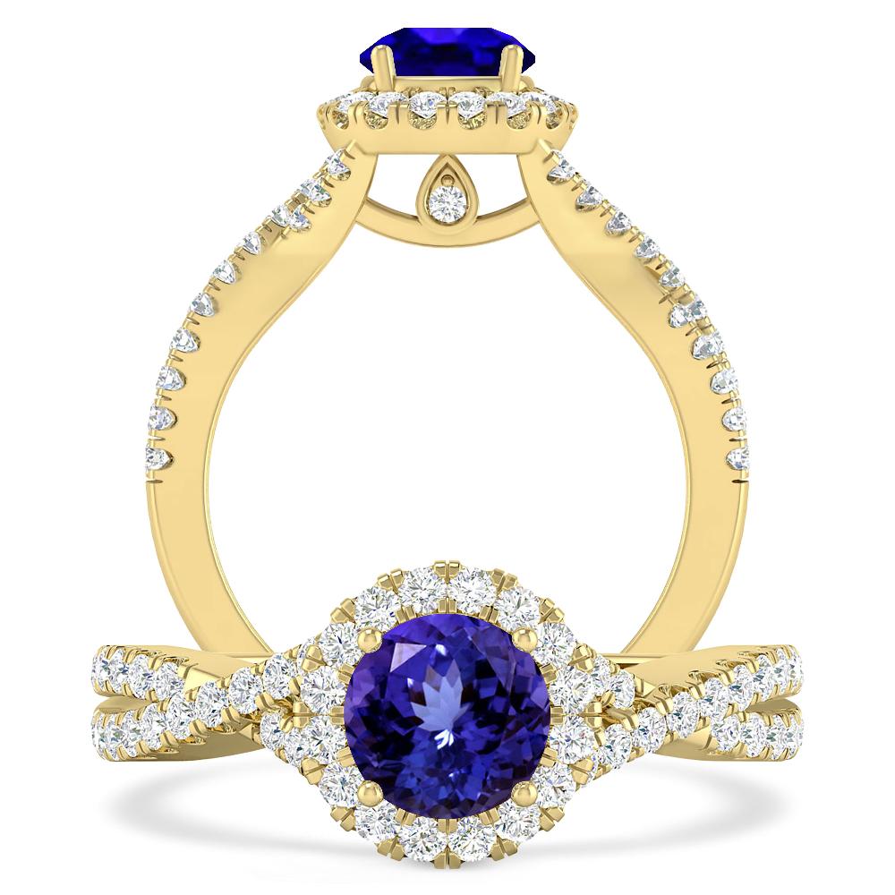 Yellow Gold - Tanzanite