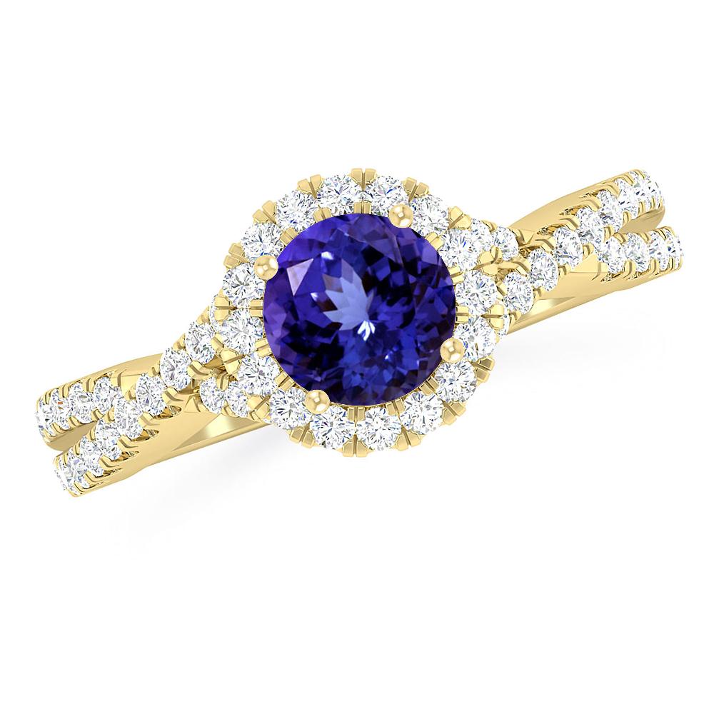 Yellow Gold - Tanzanite