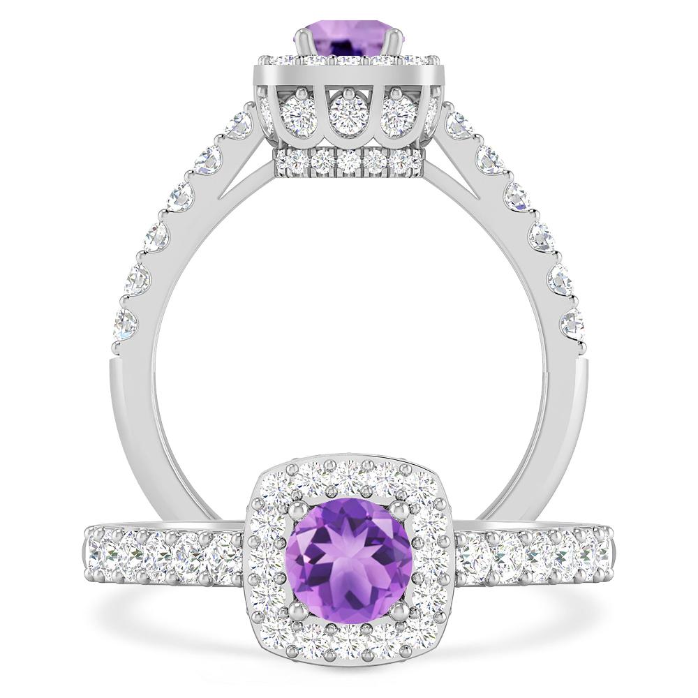 White Gold - Amethyst