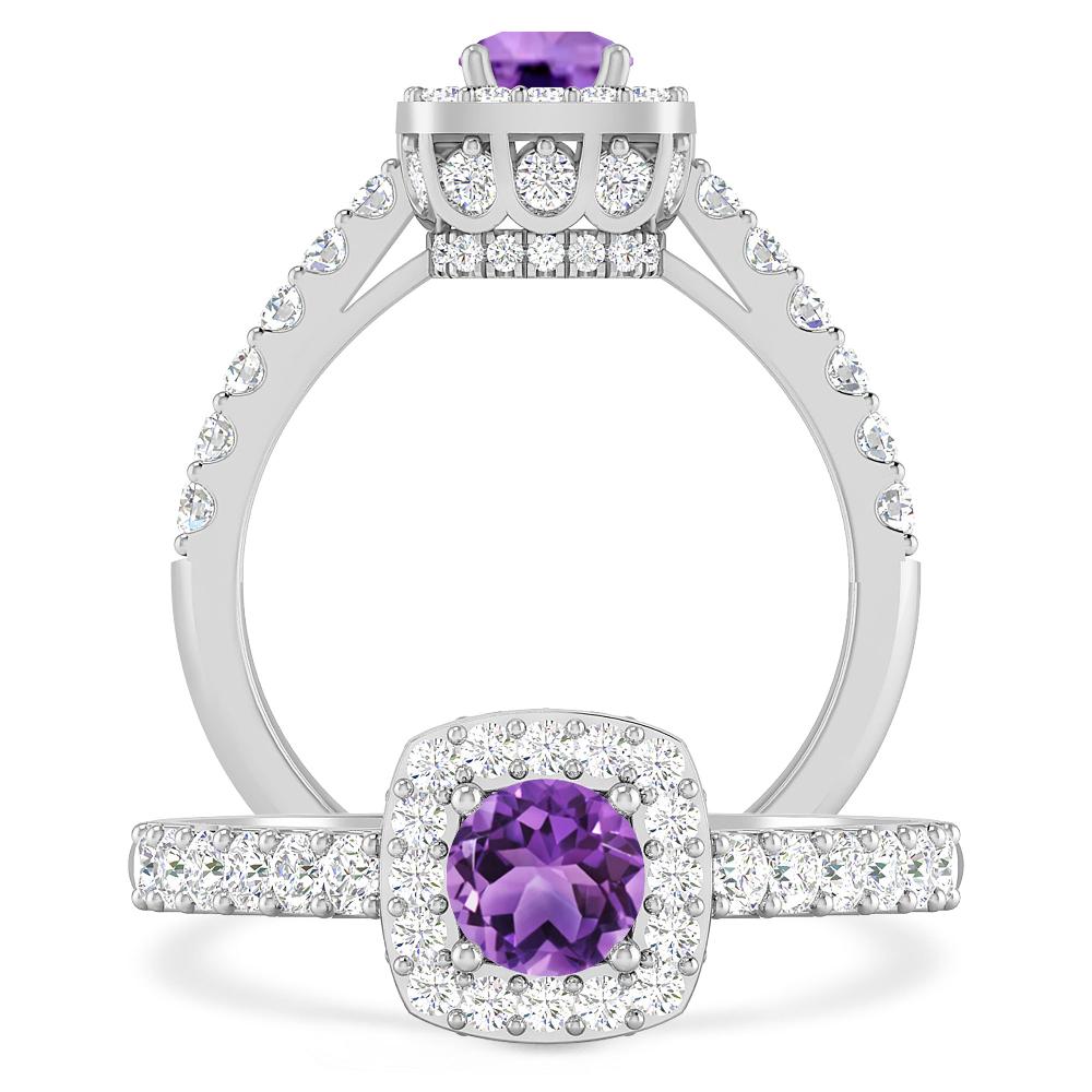 White Gold - Amethyst