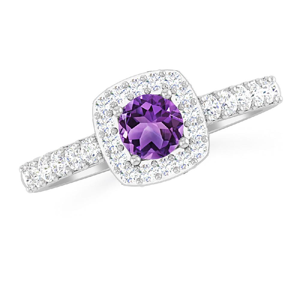 White Gold - Amethyst