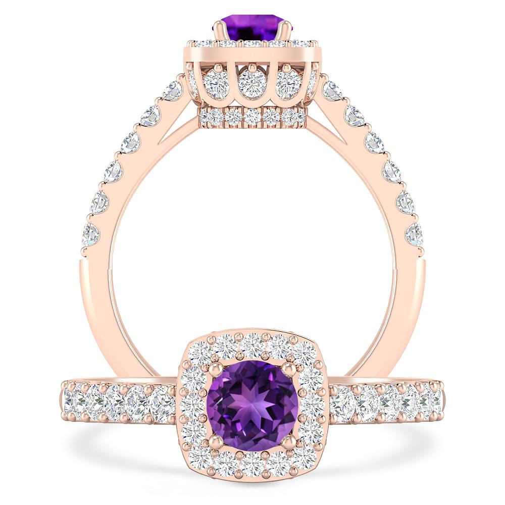 Rose Gold - Amethyst