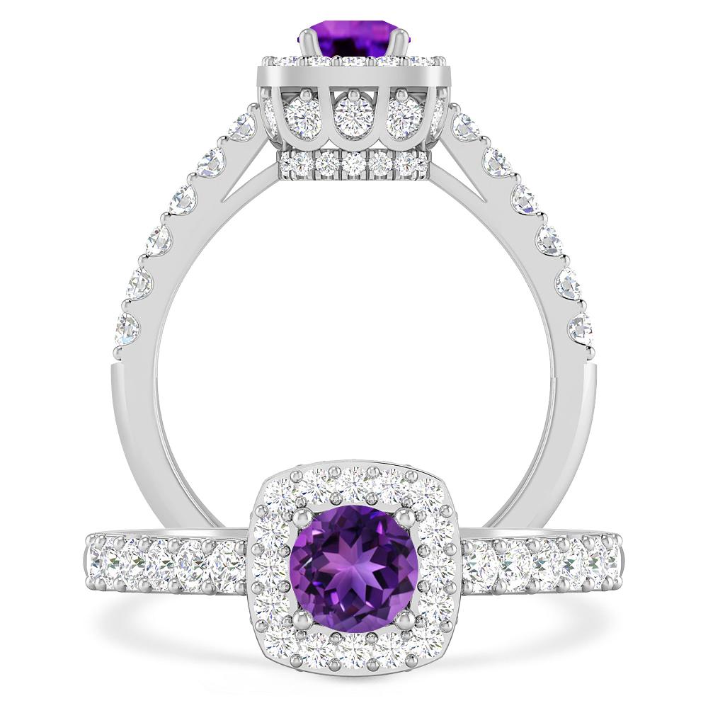 White Gold - Amethyst