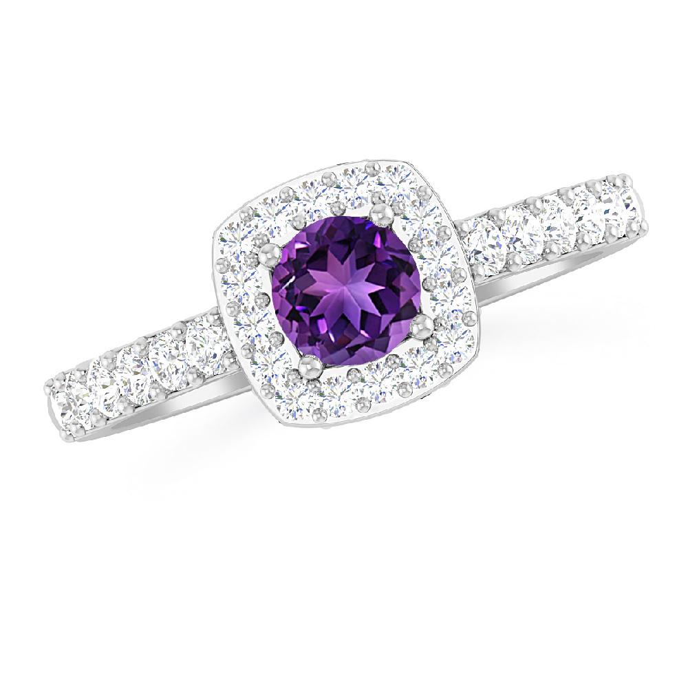 White Gold - Amethyst