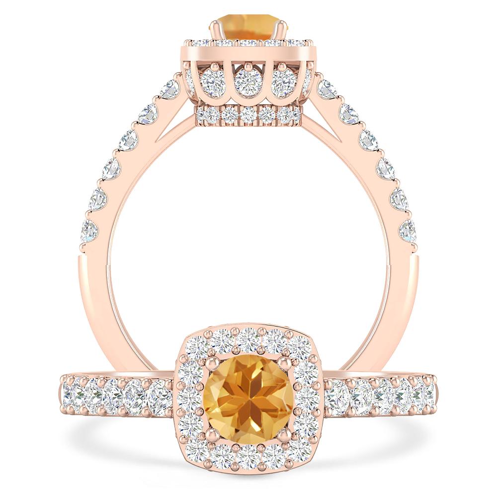 Rose Gold - Citrine