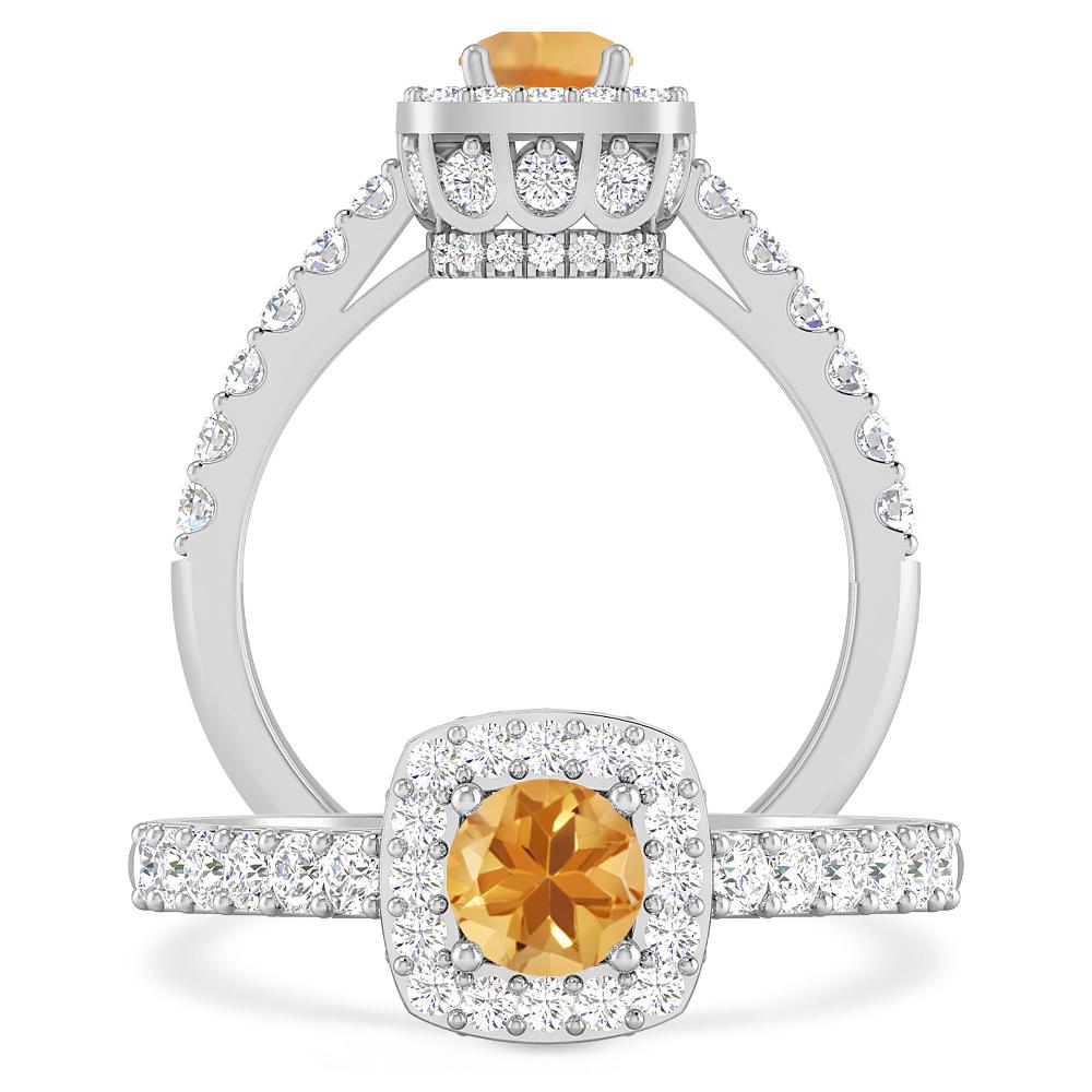 White Gold - Citrine