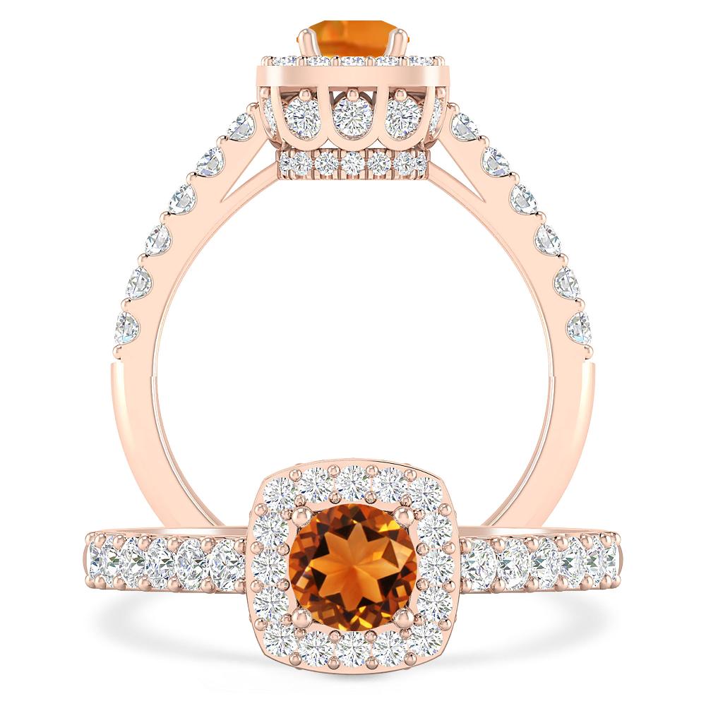 Rose Gold - Citrine