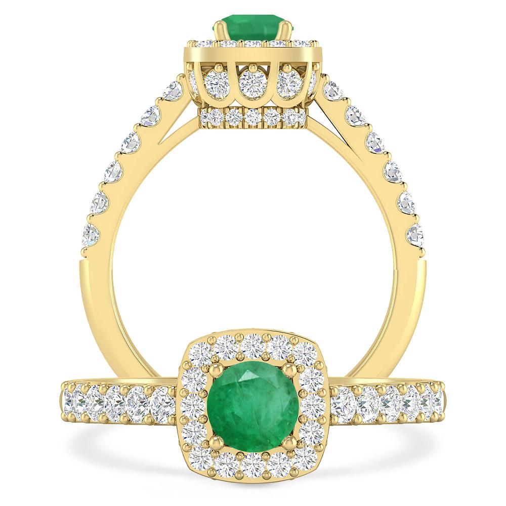 Yellow Gold - Emerald