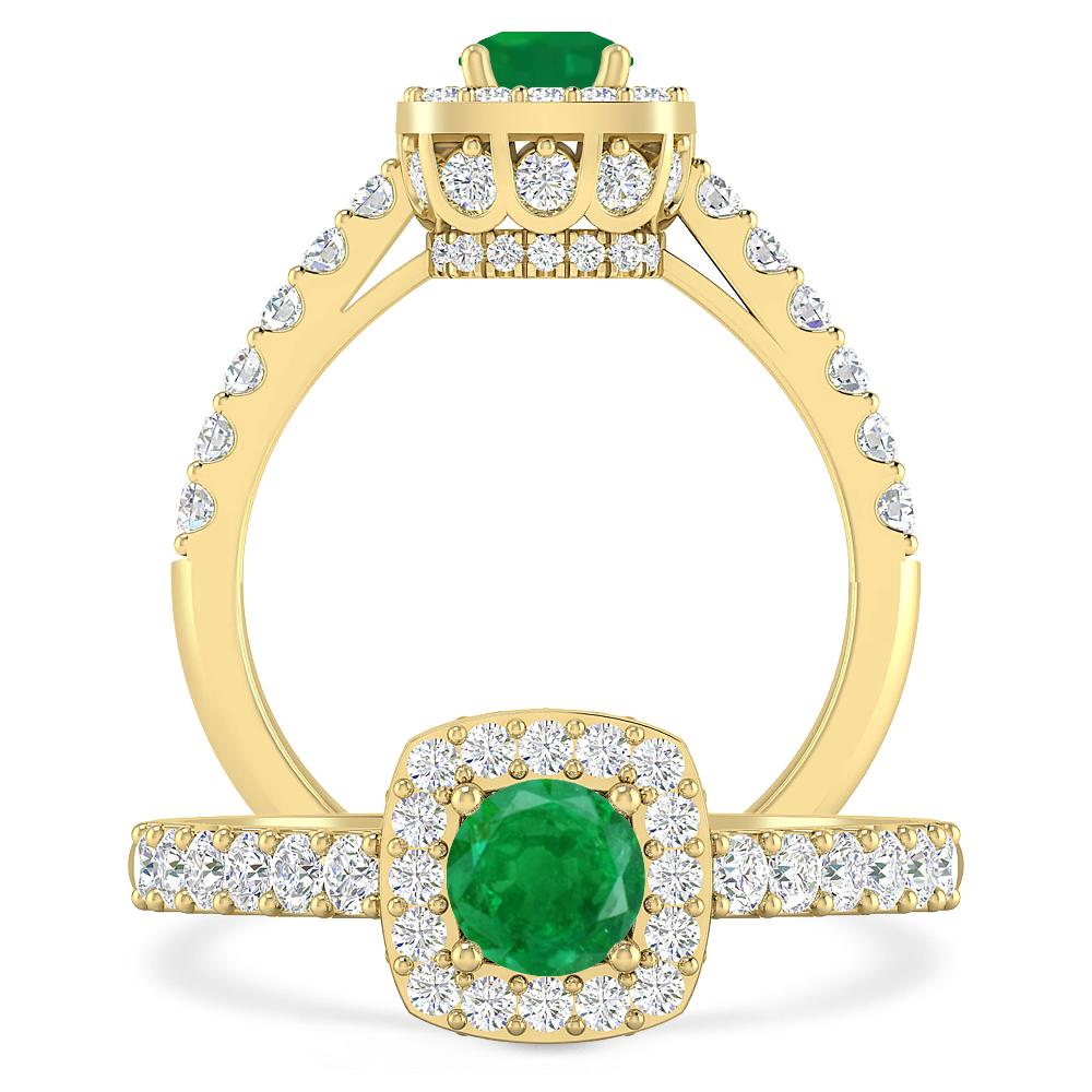 Yellow Gold - Emerald