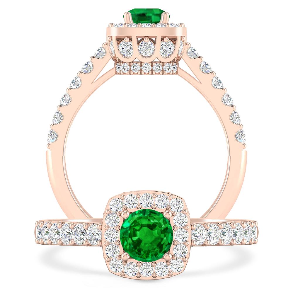 Rose Gold - Emerald