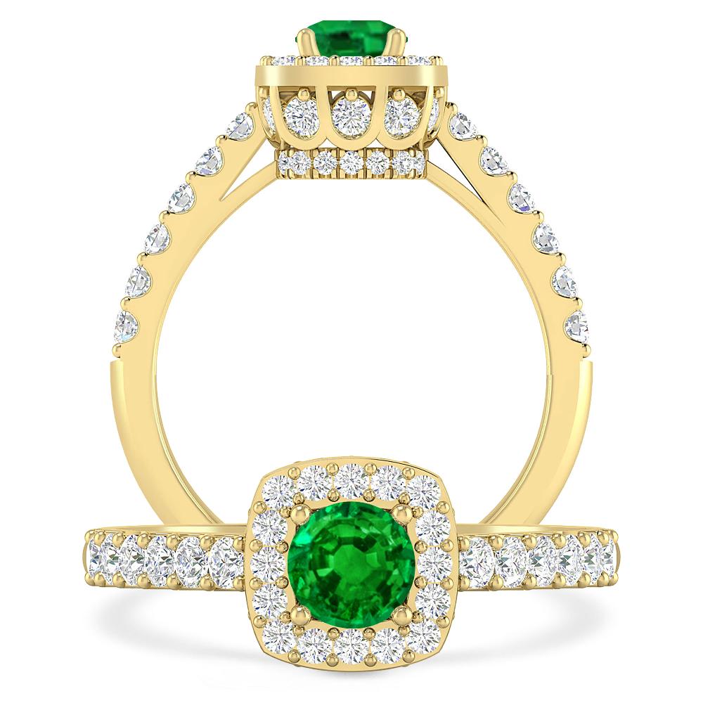 Yellow Gold - Emerald