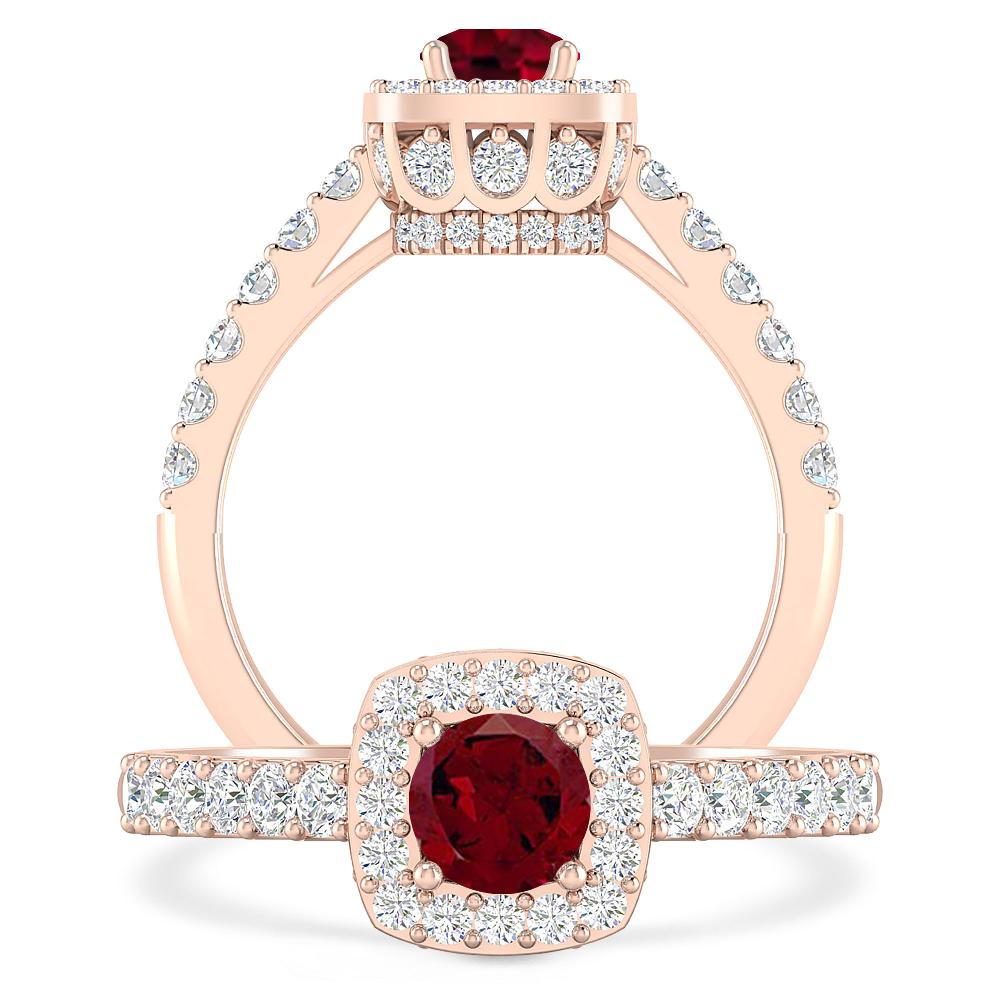 Rose Gold - Garnet