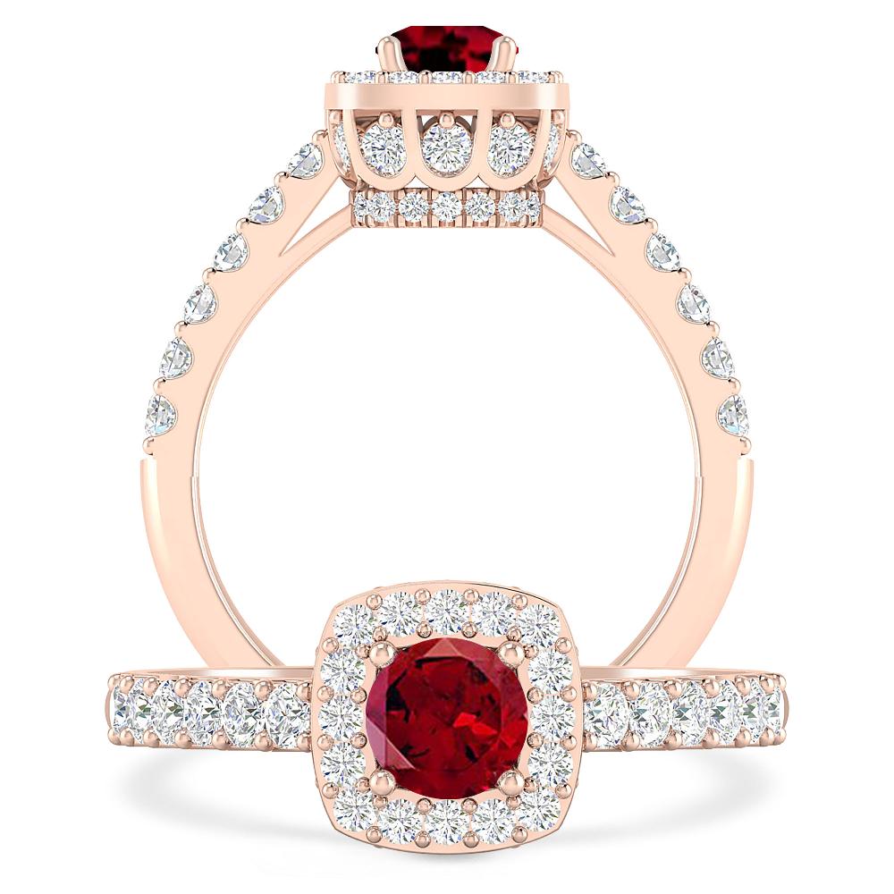 Rose Gold - Garnet