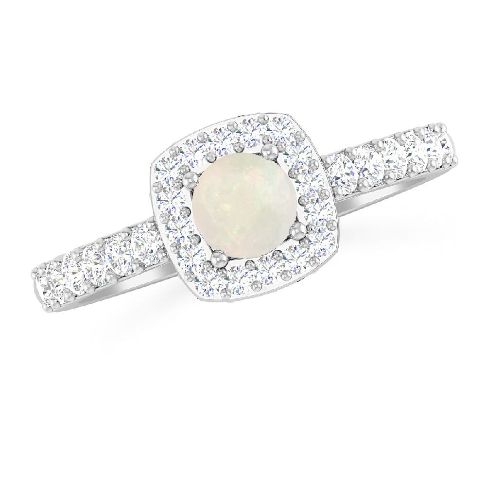 White Gold - Opal