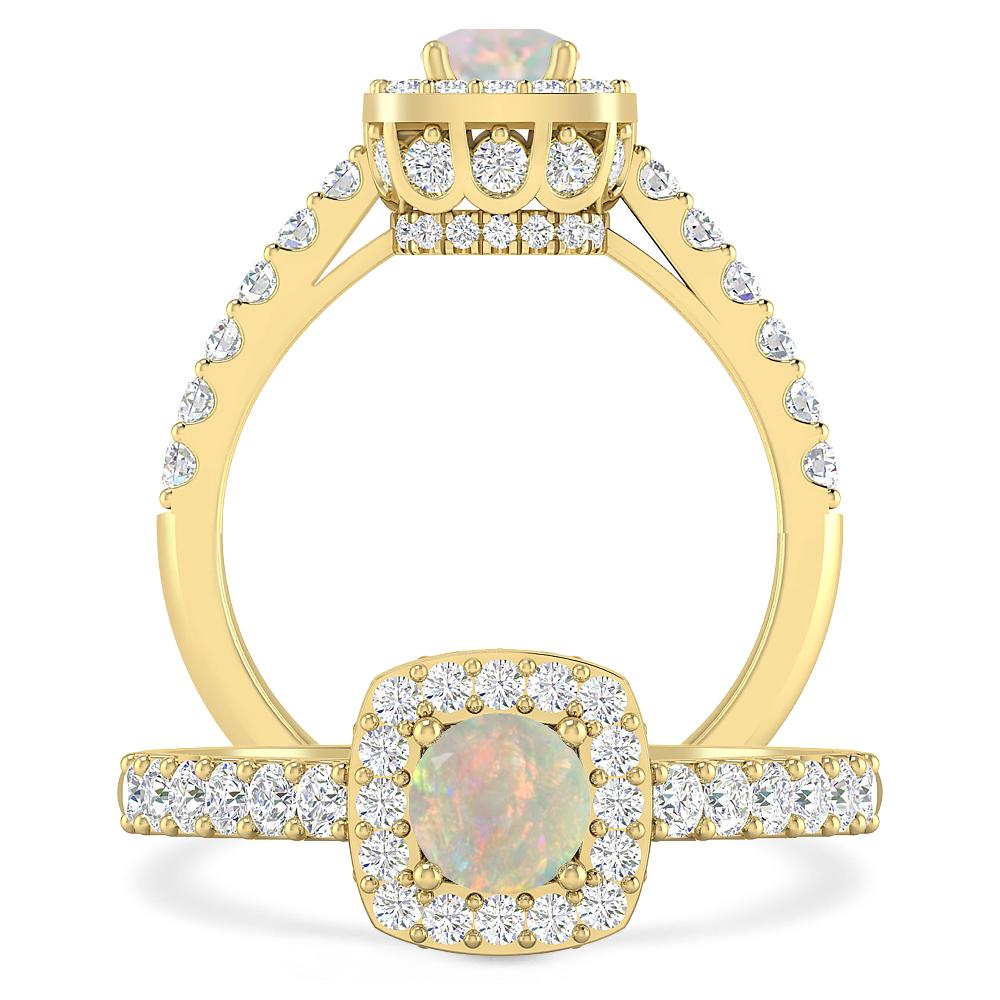 Yellow Gold - Opal