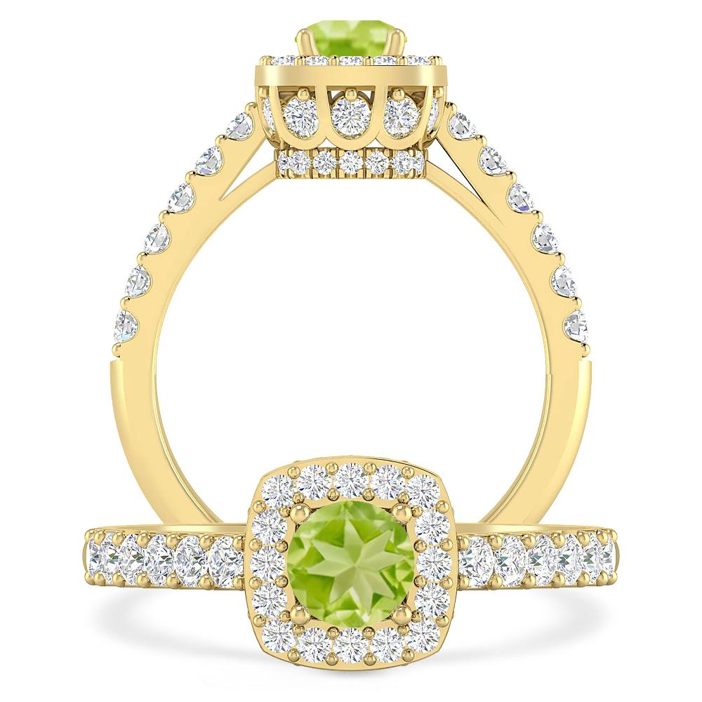 Yellow Gold - Peridot