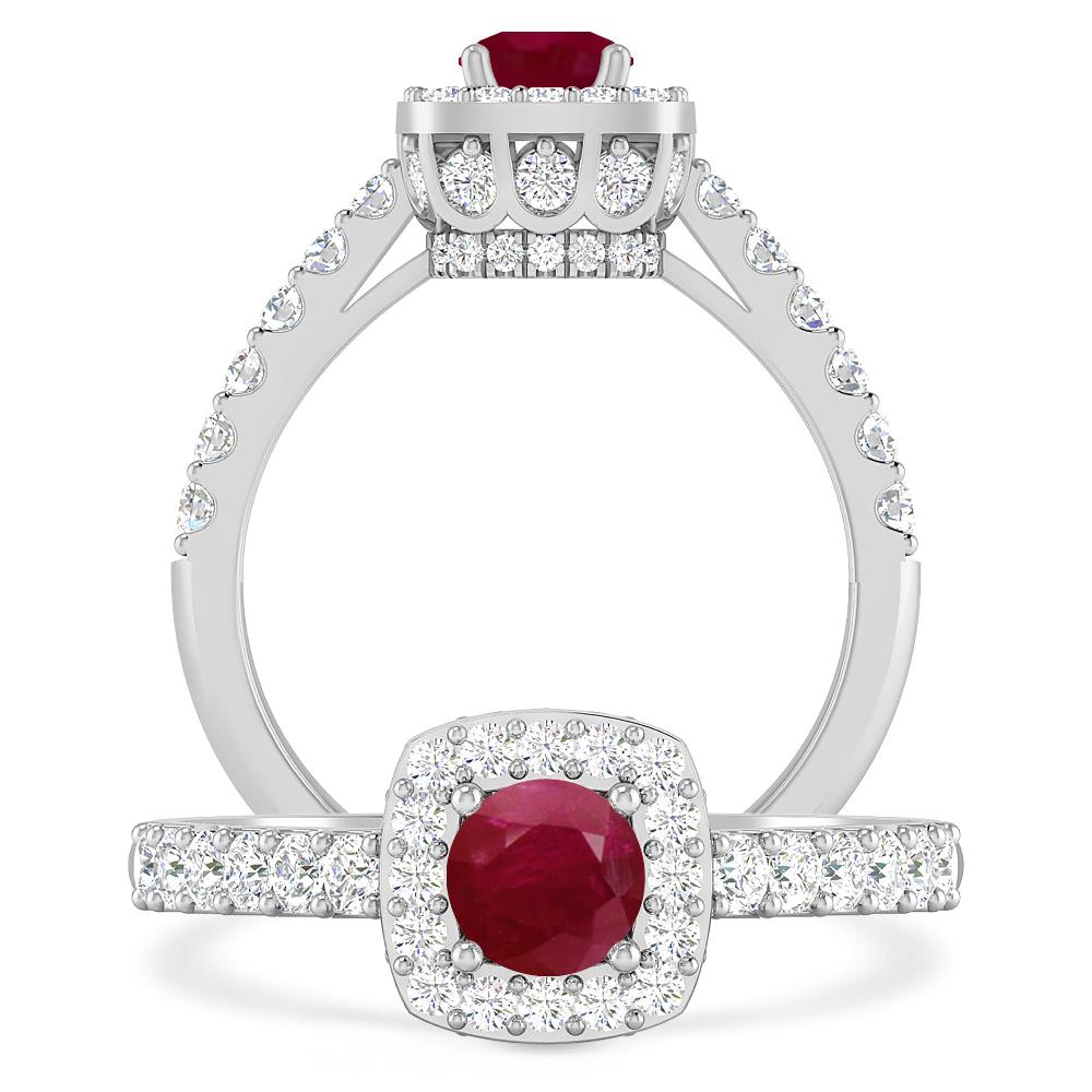 White Gold - Ruby