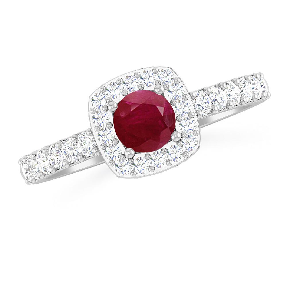 White Gold - Ruby